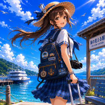 台風の擬人化をちゃっぴーに投げたらこうなった