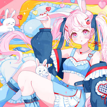 うさちゃん秘密基地💙🍎💛🐇