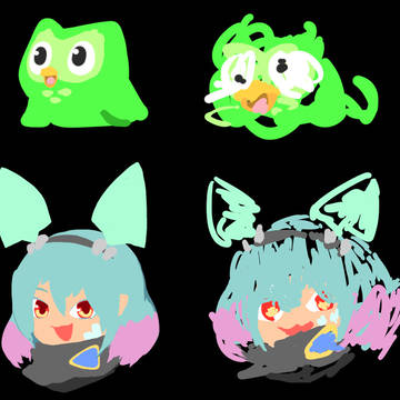 でゅおりんごアイコン風