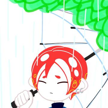 雨の日 ニシキくん