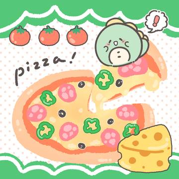 明日はピザが食べたくな~る🍕