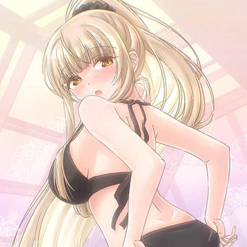 ポニテ黒ビキニ真昼さん