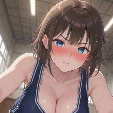 汗だくトレーニング女子