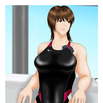 競泳水着さん