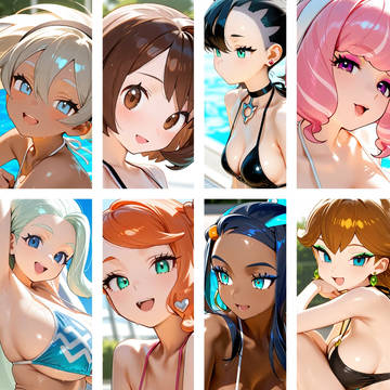 ポケモン剣盾　ガールズ　プールハプニング