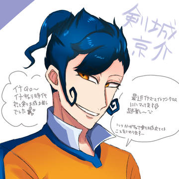 久しぶりの版権絵。(⚡️の⚔️です)