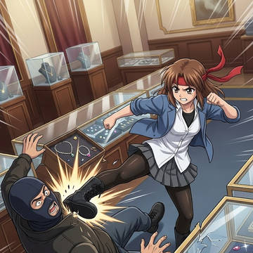 窃盗団を撃退！