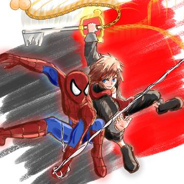Sora and Spider-Man