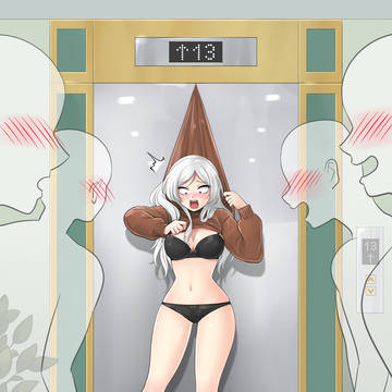 Ana stripped by elevator アナはエレベー