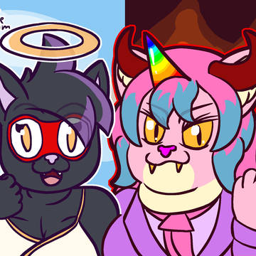 Good cat and bad cat