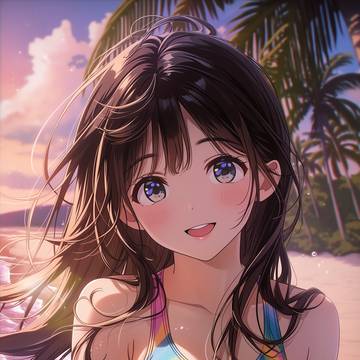 サンセットビーチの競泳水着ちゃん(6/12)
