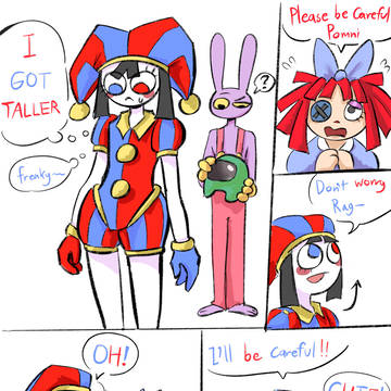Pomni's height change