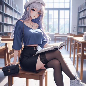 読書中