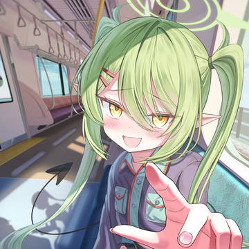 ノゾミと電車デート💚