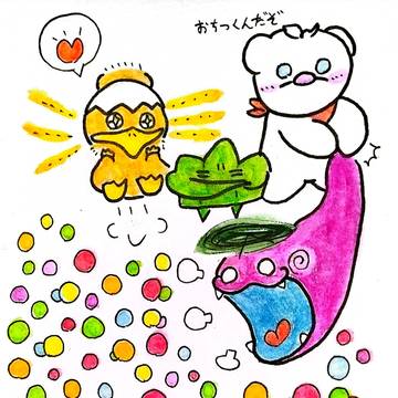 テントぐらしのポラさん　沢山降ったね