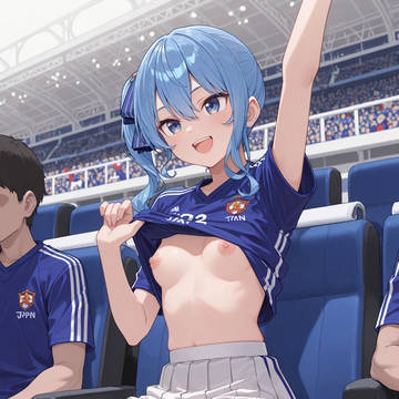 女の子はおっぱい出して応援する世界線