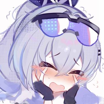 照れ銀狼かわいい