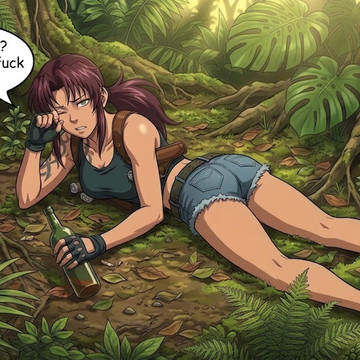 Woman-eating flower digests Revy