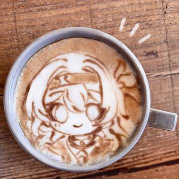 ホタルのラテアート☕️