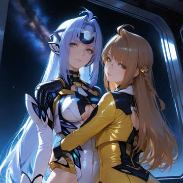 KOS-MOS & Shion from Xenosaga 😍.