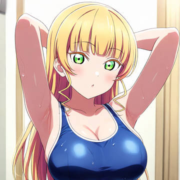 平安名すみれ　スク水