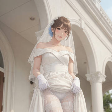 白タイツ花嫁さん