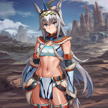ウマ娘：オグリキャップ　モンハンキリン装備