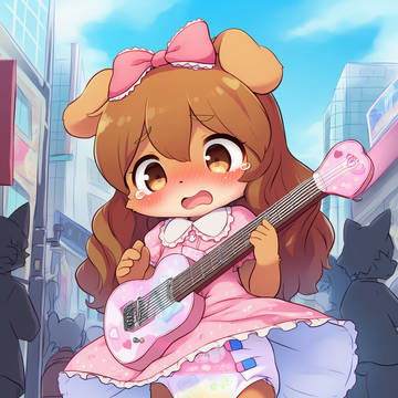 AI_6/12_路上ライブおむつおもらし茶犬ちゃん