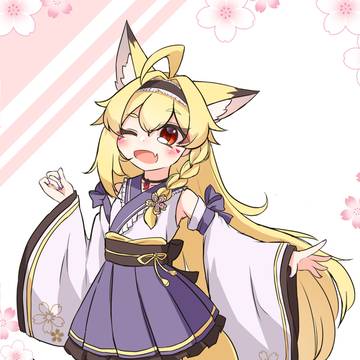うちの子「東狐紫乃」立ち絵＆設定画