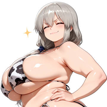 宇崎月(牛柄ビキニ)