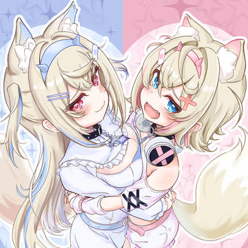 フワワお姉ちゃんとモココお姉ちゃん(※個人的な呼称)