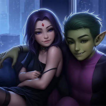 Raven x beastboy