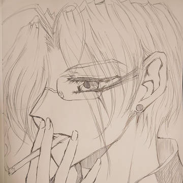Mad clown seduced by the dark