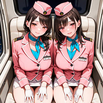 向かいのCAさんとおしゃべりして過ごす優雅なフライト