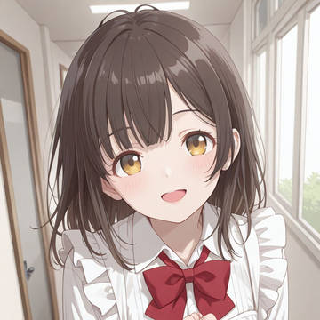 エプロンでお出迎え沙優ちゃん