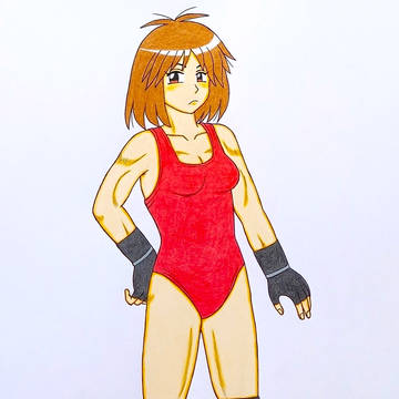 赤いレオタの頑固者。