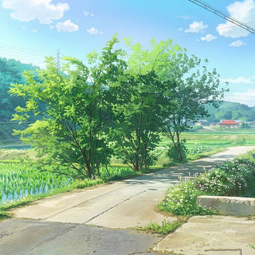 [時間差分アリ]田舍の道の風景2