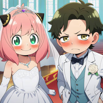 アーニャとダミアンのブライダルエッチ