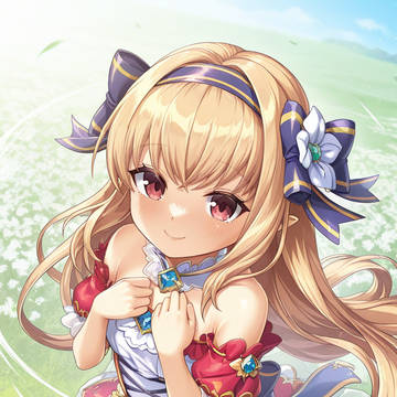 白い花が似合う少女