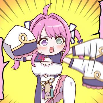 威嚇する姫様