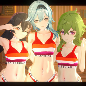 Taking care of Eula~ ❤️💙💚