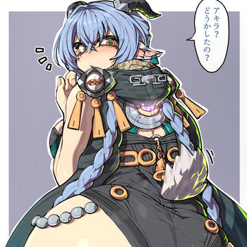 リュシアの後ろ姿…
