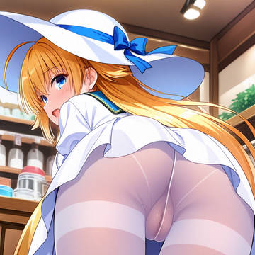 関根しおり3678　ノーパン白タイツ