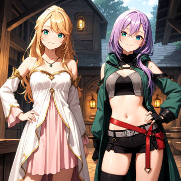 レクシアとルナのご奉仕