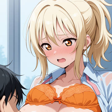 汗だく愛さんのおっぱい