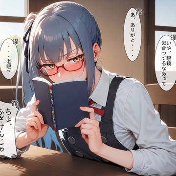 霞も眼鏡似合うよね