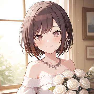 ウェディングドレスの絵名