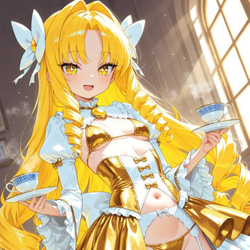 お気に入りのおハーブティーを振舞ってくれるゴールドちゃん