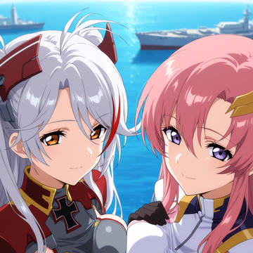 プリンツオイゲン(アズールレーン)＆ラクス・クライン
