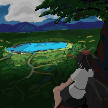 風景を描きました！